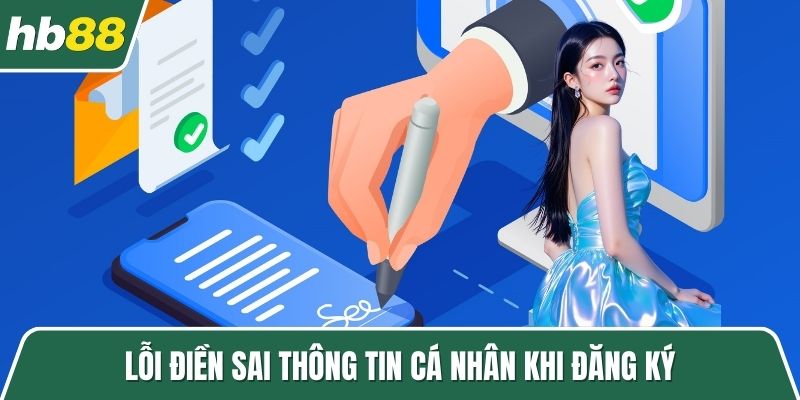 Lỗi điền sai thông tin cá nhân khi đăng ký