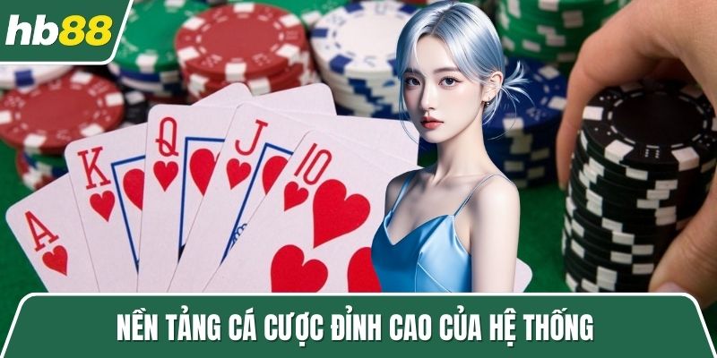 Nền tảng cá cược đỉnh cao của hệ thống 
